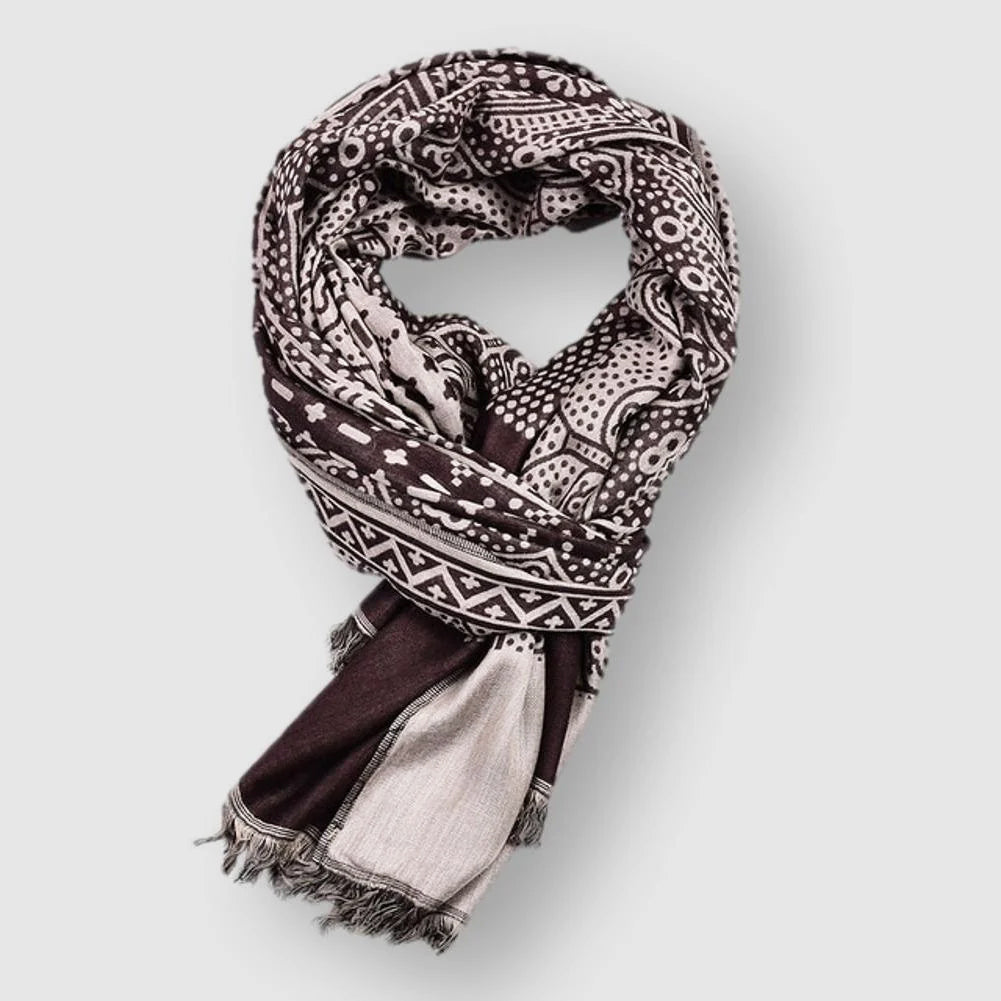François Blanchet Cotton Scarf Ash & Harbor
