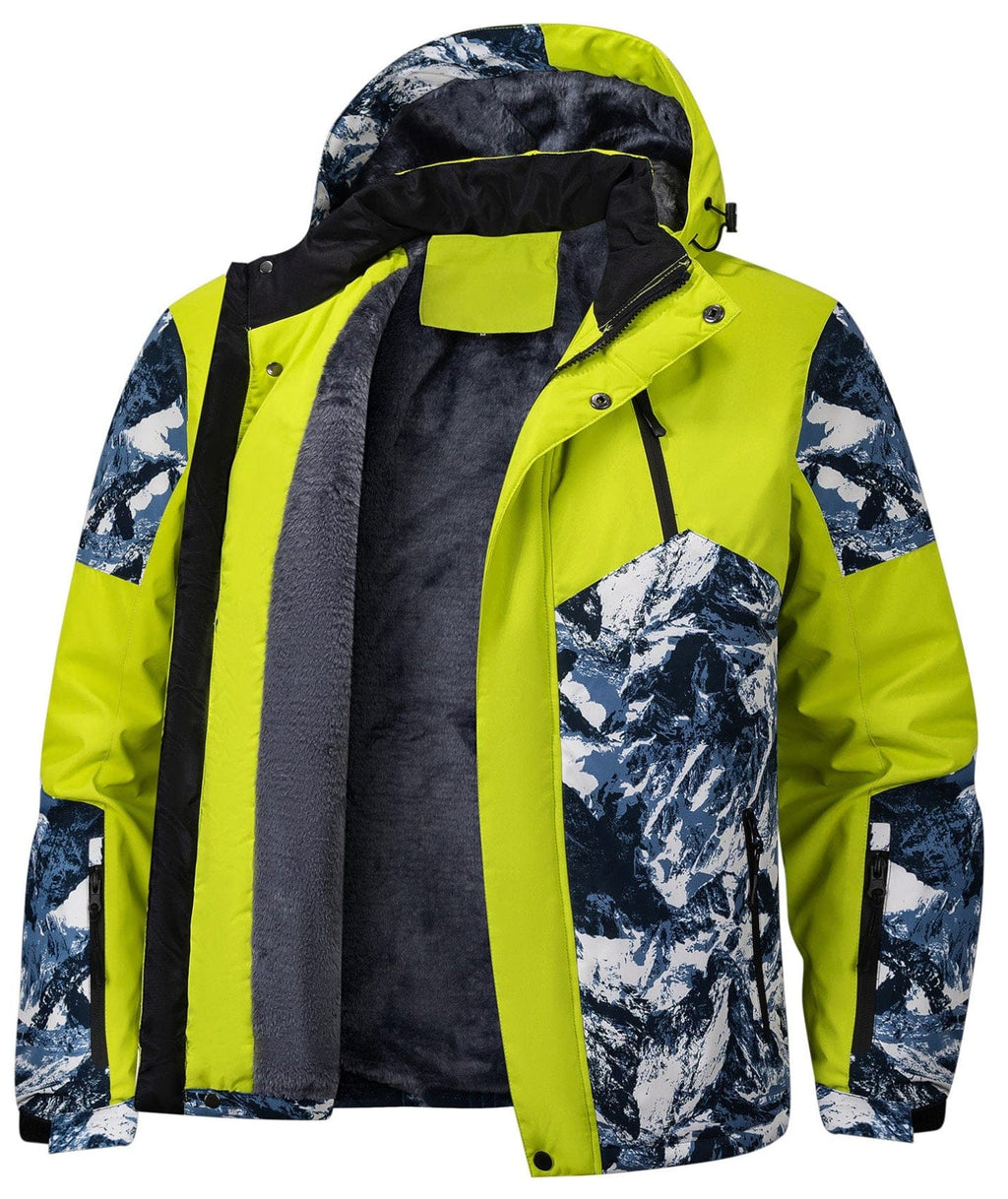 Frost Peak Jacket – Men's Insulated Winter Jacket – Glacier Print Puffer Cole Hampton
