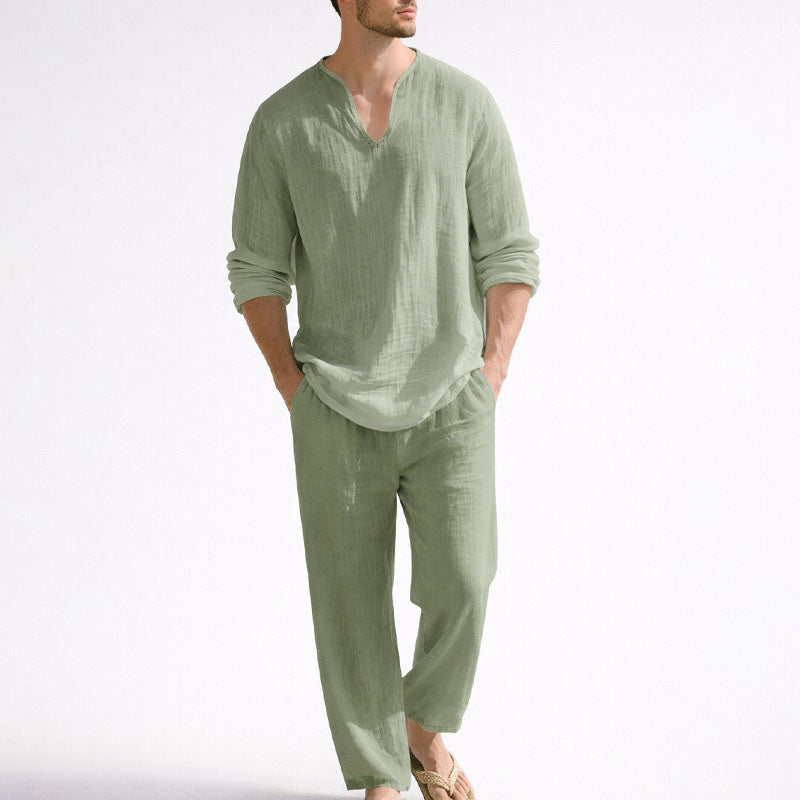 Felix Grant Relaxed Two Piece Linen Set Cole Hampton