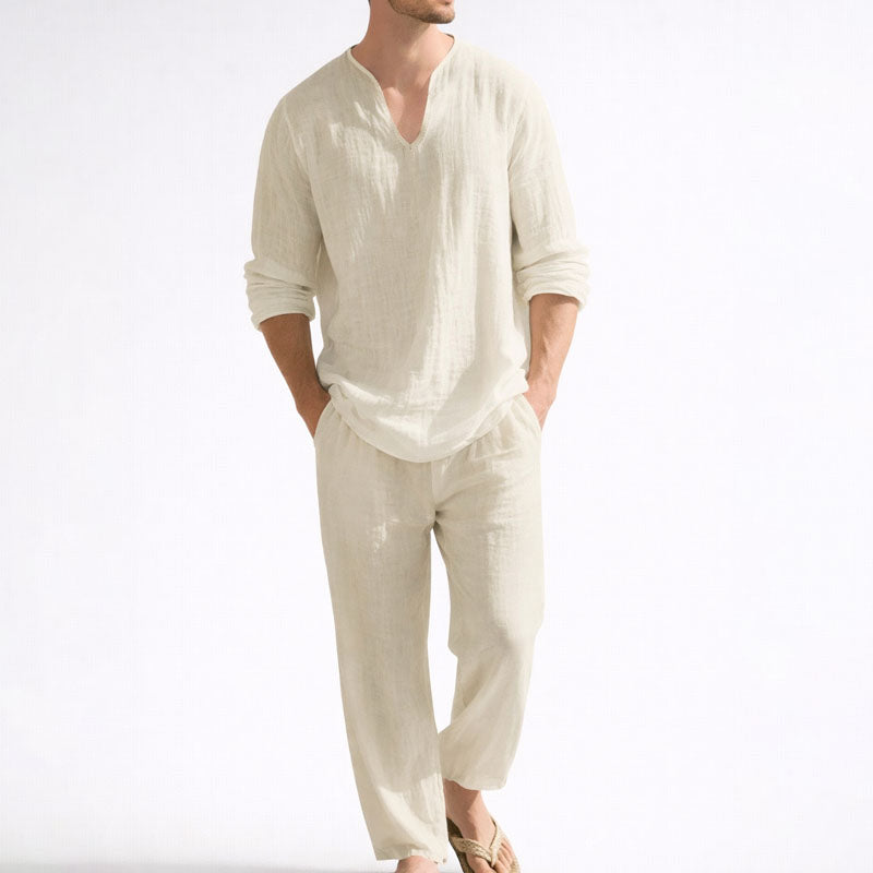 Felix Grant Relaxed Two Piece Linen Set Cole Hampton