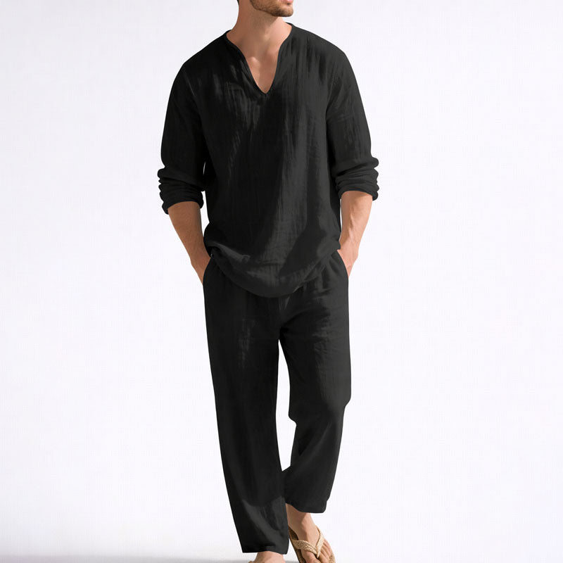 Felix Grant Relaxed Two Piece Linen Set Cole Hampton