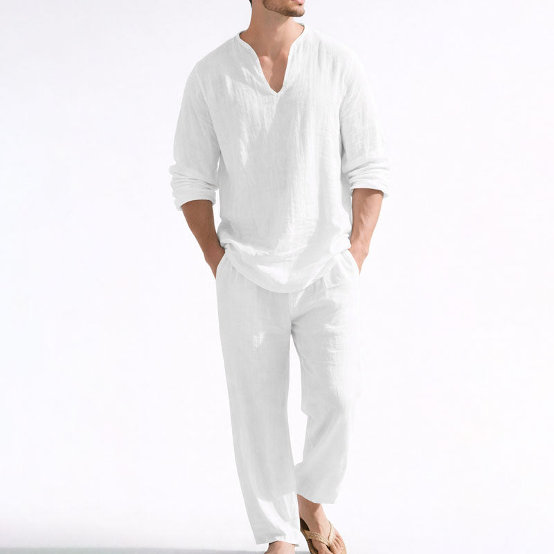 Felix Grant Relaxed Two Piece Linen Set Cole Hampton