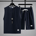 Jaden - Men's Waffle Knit Sleeveless Lounge Set Cole Hampton
