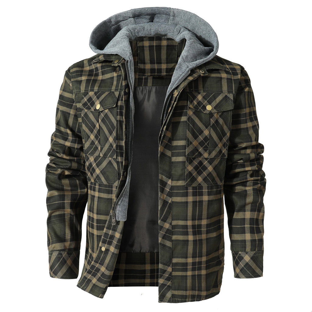 Hooded Flannel Jacket (4 Designs) Cole Hampton