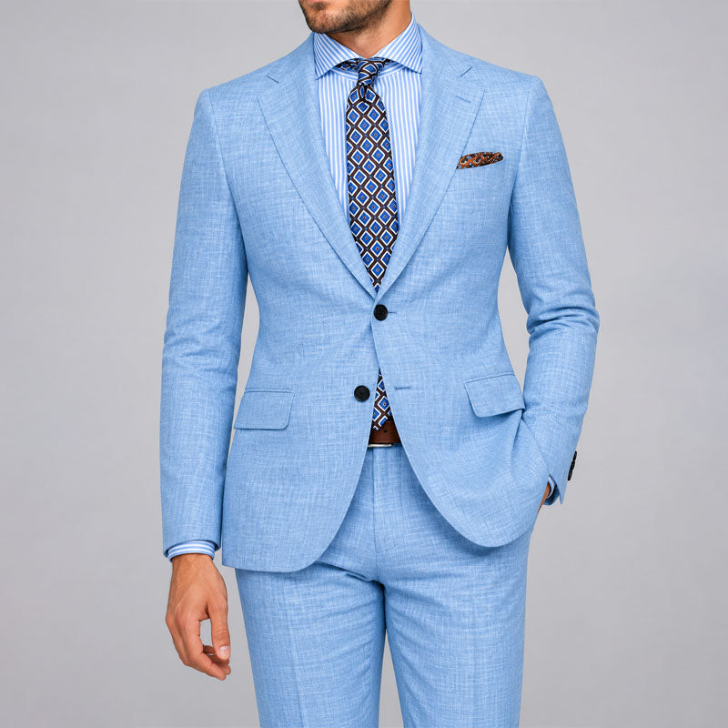 Lincoln - Men's Tailored Linen Two-Piece Suit Cole Hampton
