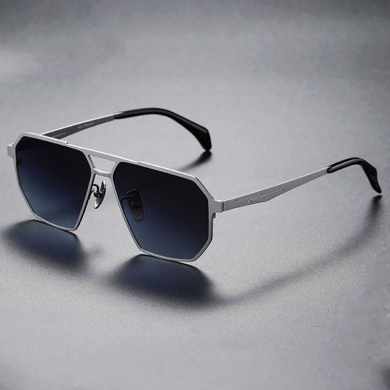 Lorènti Titanium Frame Geometric Sunglasses Cole Hampton