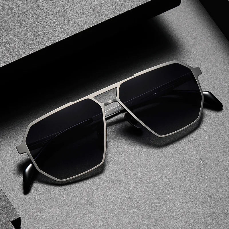 Lorènti Titanium Frame Geometric Sunglasses Cole Hampton