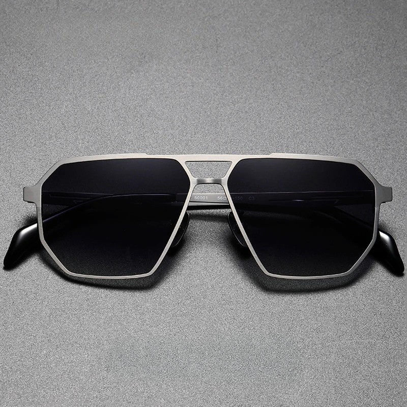 Lorènti Titanium Frame Geometric Sunglasses Cole Hampton