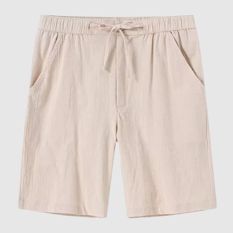 Lorenzo Vitali Cabana Linen Shorts Ash & Harbor