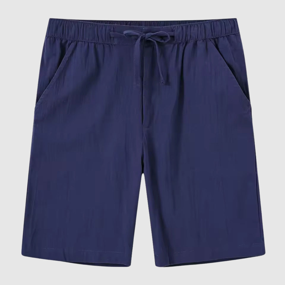 Lorenzo Vitali Cabana Linen Shorts Ash & Harbor