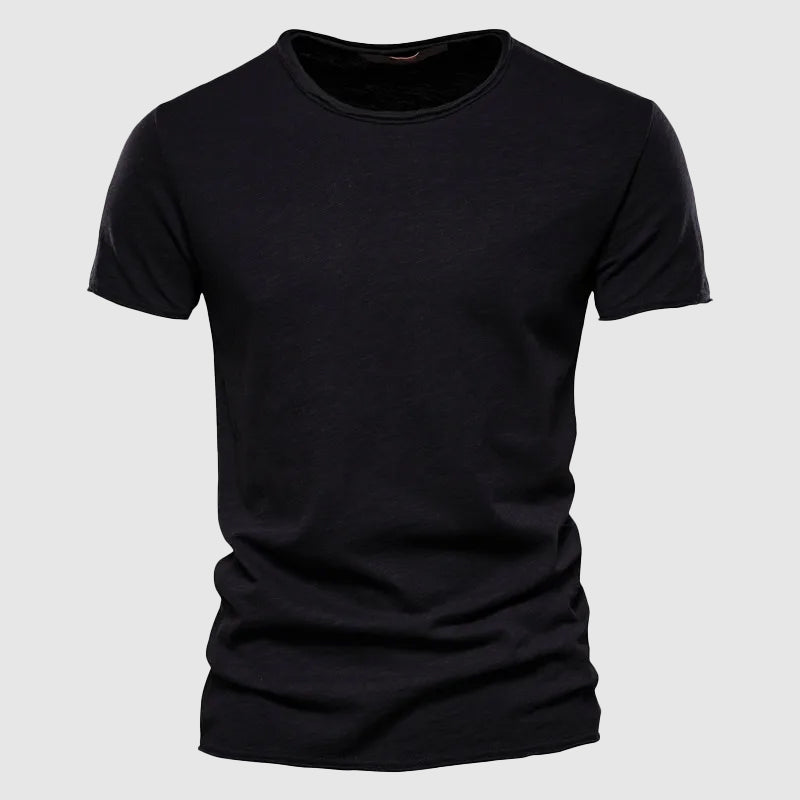 Lorenzo Vitali Cotton Crew Neck T-Shirt Ash & Harbor