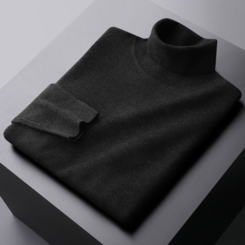 Lorenzo Vitali Elegant Turtleneck Sweater Ash & Harbor