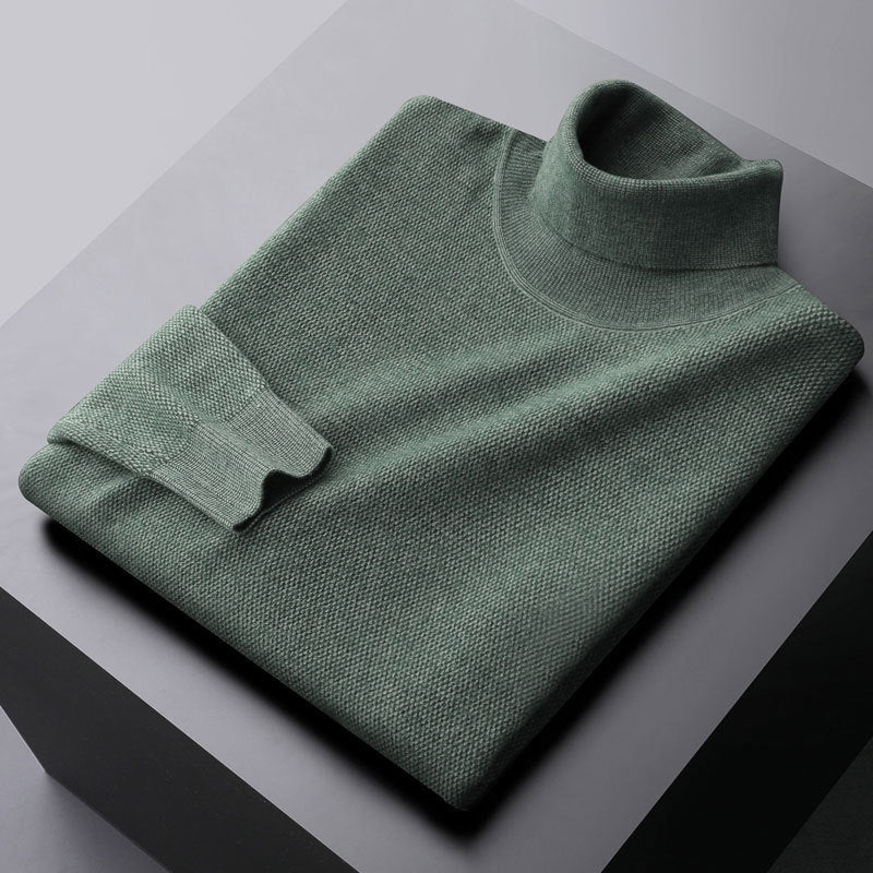 Lorenzo Vitali Elegant Turtleneck Sweater Ash & Harbor