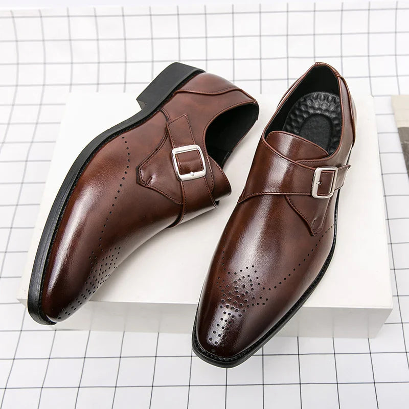 Lorenzo Vitali Monk Strap Dress Shoes Ash & Harbor