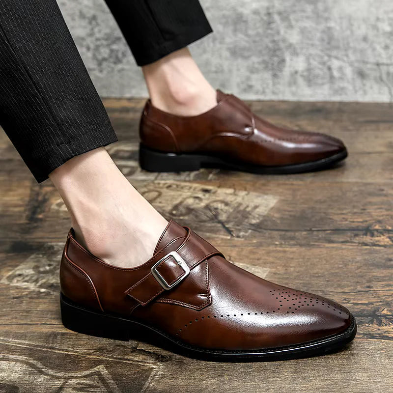 Lorenzo Vitali Monk Strap Dress Shoes Ash & Harbor