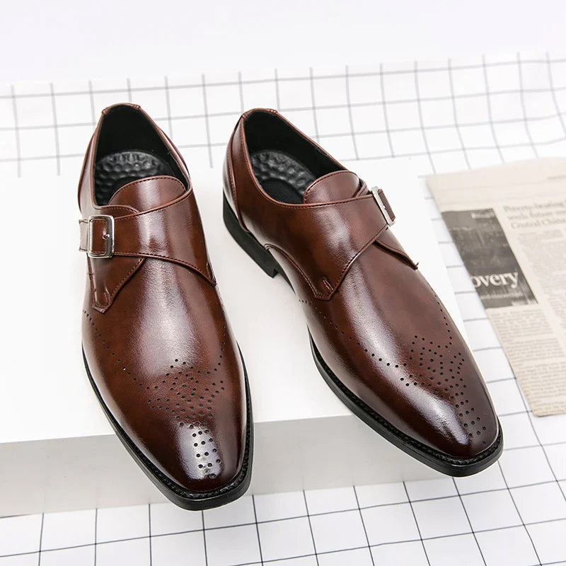 Lorenzo Vitali Monk Strap Dress Shoes Ash & Harbor