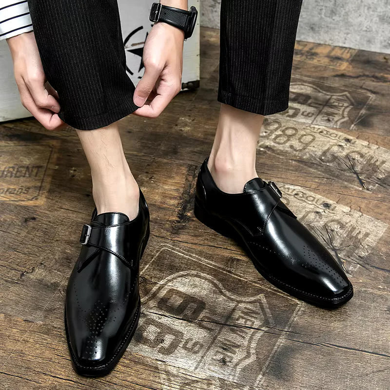 Lorenzo Vitali Monk Strap Dress Shoes Ash & Harbor