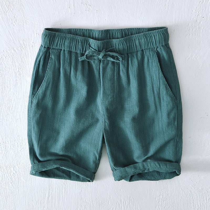 Lorenzo Vitali Ocean Breeze Linen Shorts Ash & Harbor