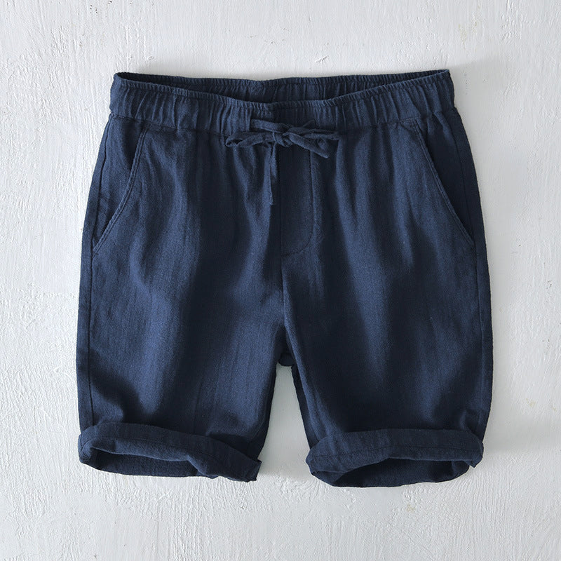 Lorenzo Vitali Ocean Breeze Linen Shorts Ash & Harbor