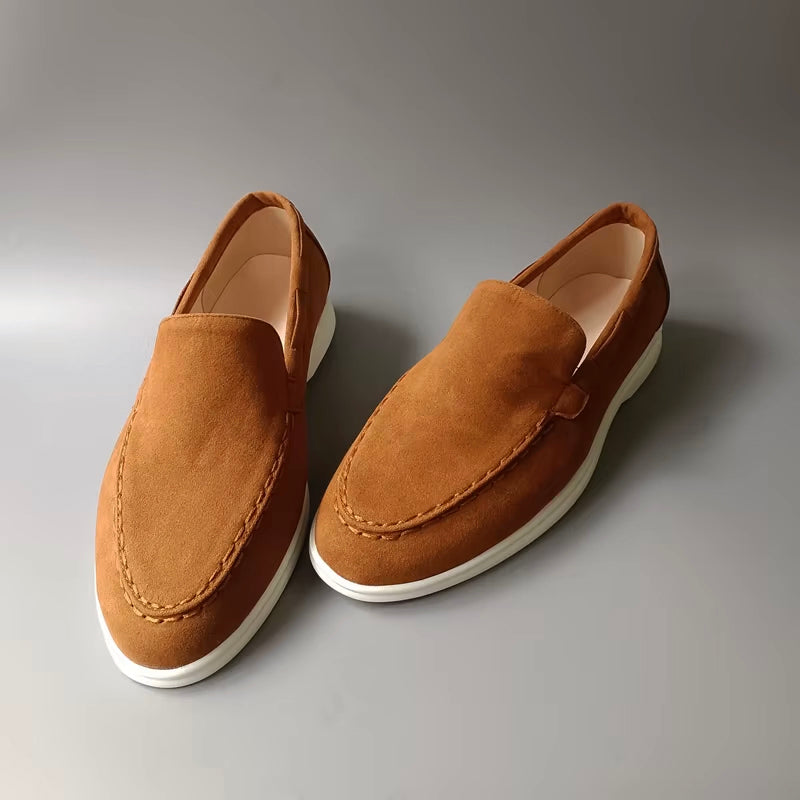 Lorenzo Vitali Rieti Suede Loafers Ash & Harbor