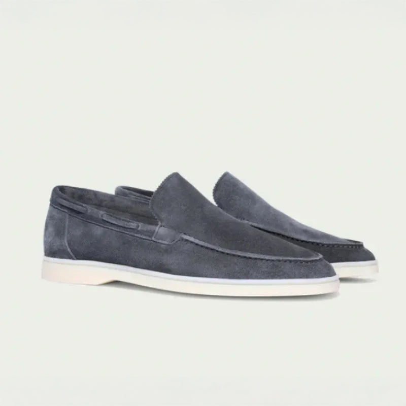 Lorenzo Vitali Rieti Suede Loafers Ash & Harbor