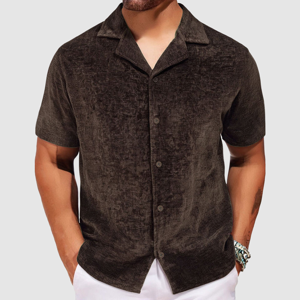 Lorenzo Vitali Velvet Retro Shirt Ash & Harbor