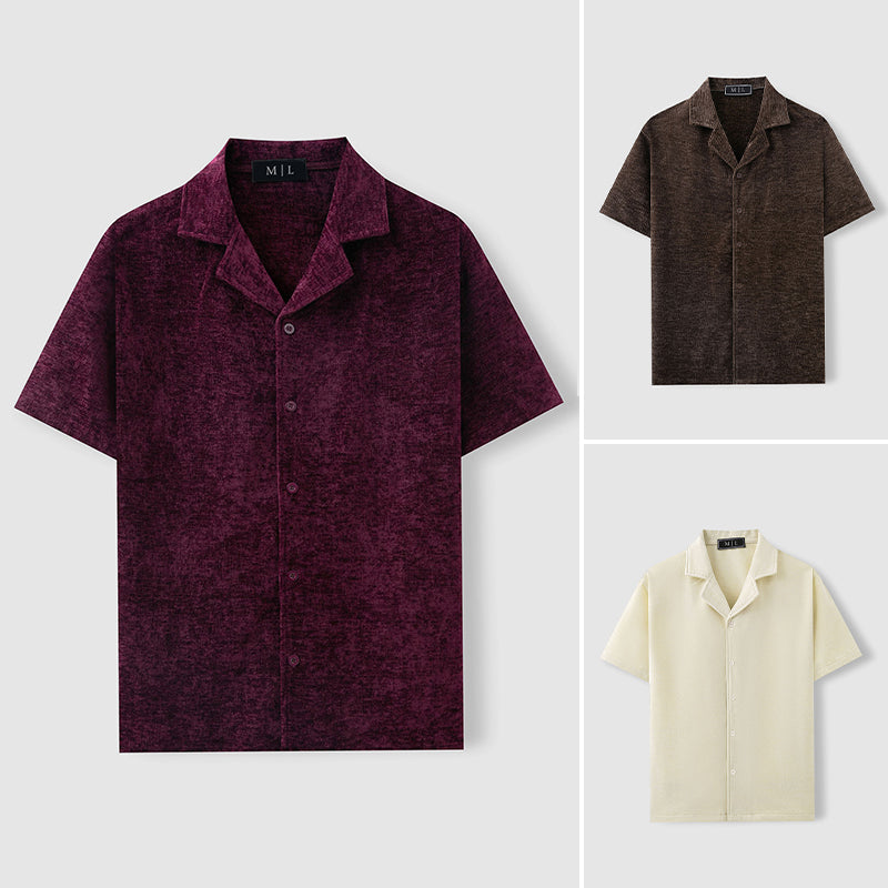 Lorenzo Vitali Velvet Retro Shirt Ash & Harbor