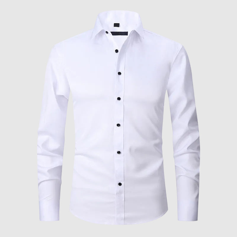 Lorenzo Vitali Formal Long-Sleeve Shirt Ash & Harbor