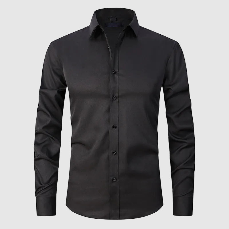 Lorenzo Vitali Formal Long-Sleeve Shirt Ash & Harbor