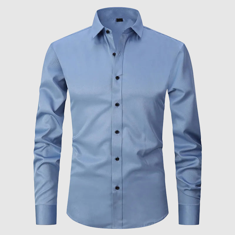 Lorenzo Vitali Formal Long-Sleeve Shirt Ash & Harbor