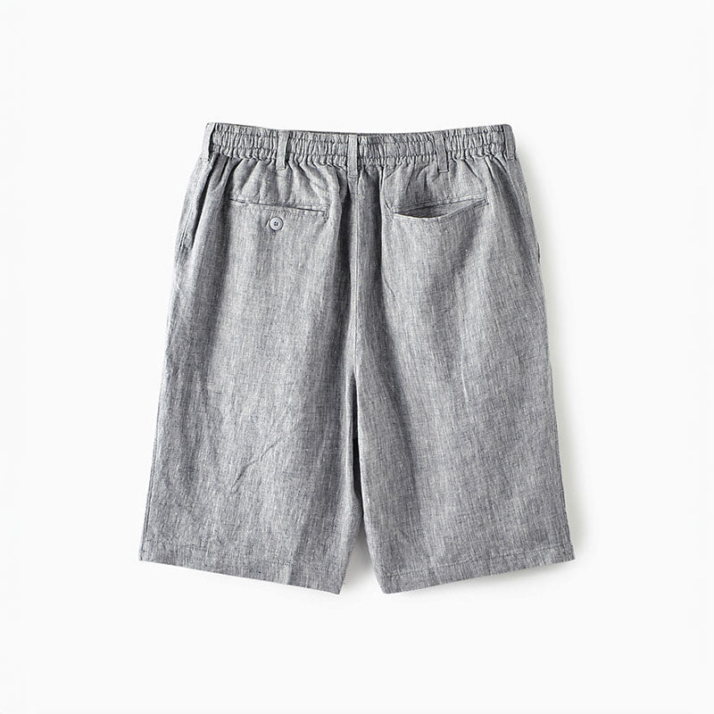 Lorenzo Vitali Lusso Linen Shorts Ash & Harbor