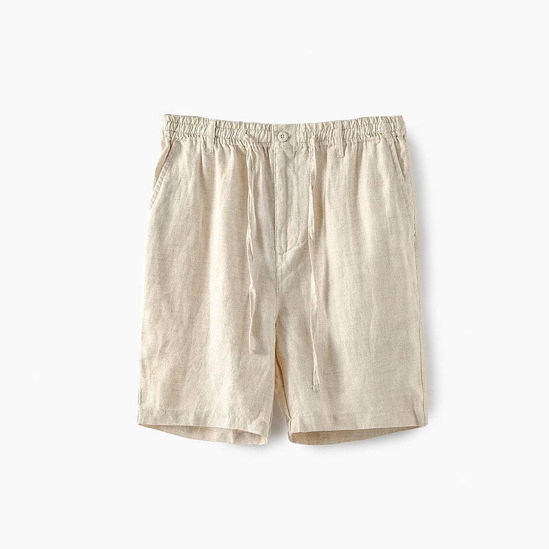 Lorenzo Vitali Lusso Linen Shorts Ash & Harbor