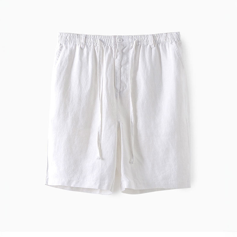 Lorenzo Vitali Lusso Linen Shorts Ash & Harbor