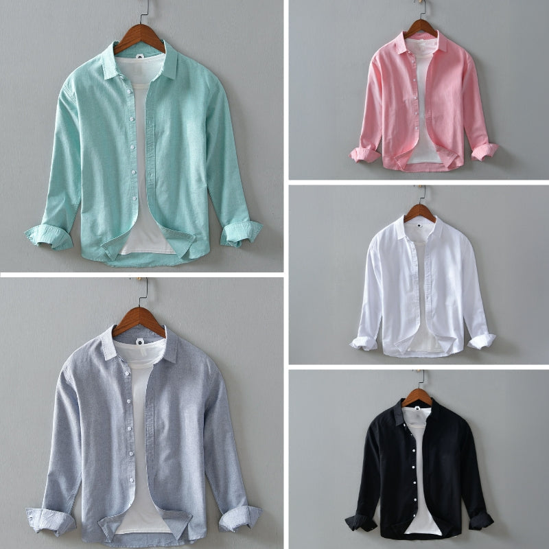 Lorenzo Vitali Uomo Casuale Shirt Ash & Harbor