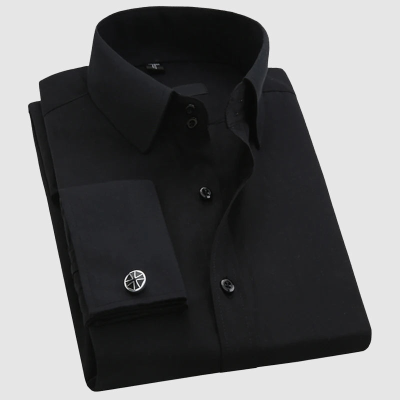 Men’s Dress Shirt with French Cuffs Ash & Harbor