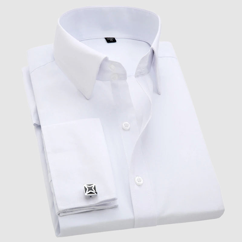 Men’s Dress Shirt with French Cuffs Ash & Harbor