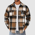 Men’s Plaid Button-Up Shirt with Chest Pockets Ash & Harbor
