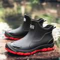 Men’s Waterproof Rain Boots with Grip Sole Ash & Harbor