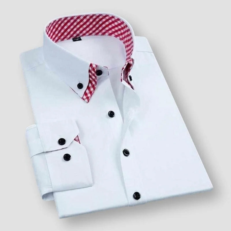 Men’s Contrast Collar Dress Shirt Ash & Harbor