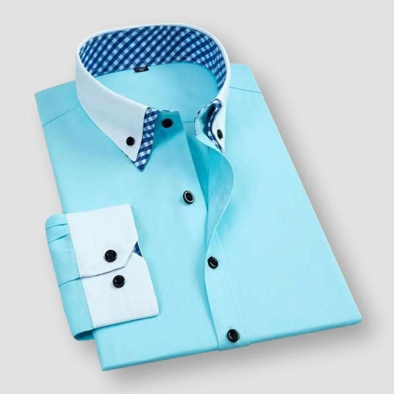 Men’s Contrast Collar Dress Shirt Ash & Harbor