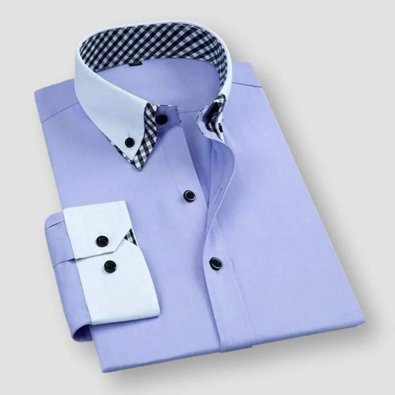 Men’s Contrast Collar Dress Shirt Ash & Harbor