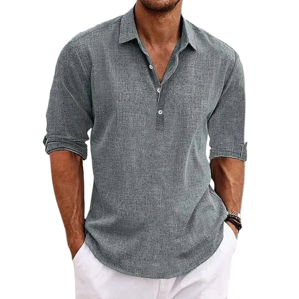 Cedric | Men's Breathable Linen Polo Shirt Cole Hampton