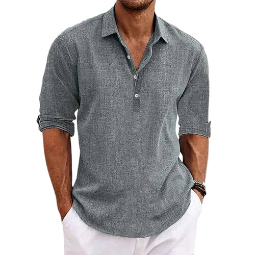 Cedric | Men's Breathable Linen Polo Shirt Cole Hampton