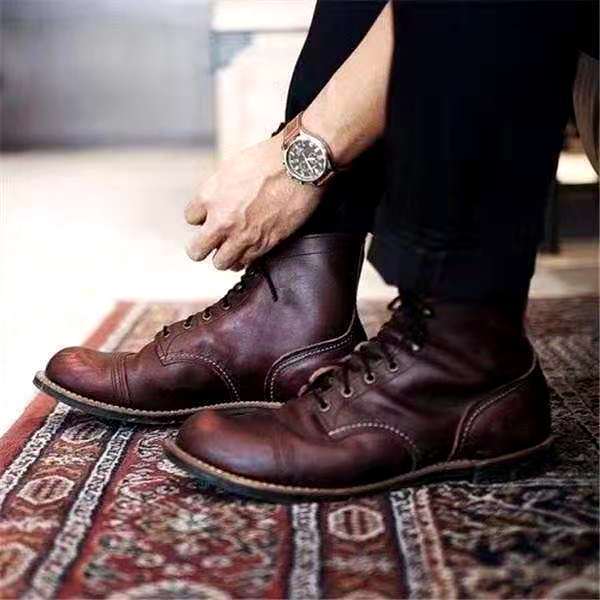 Liam | Men's Lace-Up Leather Ankle Boots Cole Hampton