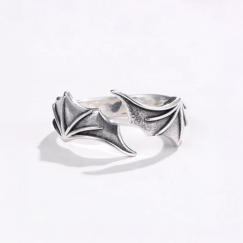Open Band Ring with Textured Wing Detail Cole Hampton
