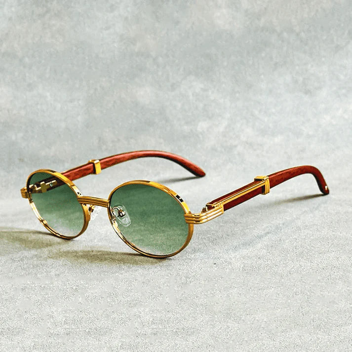 Oval Frame Sunglasses with Tinted Lenses Cole Hampton