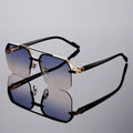 Oversized Rimless Sunglasses with Gradient Lenses Cole Hampton