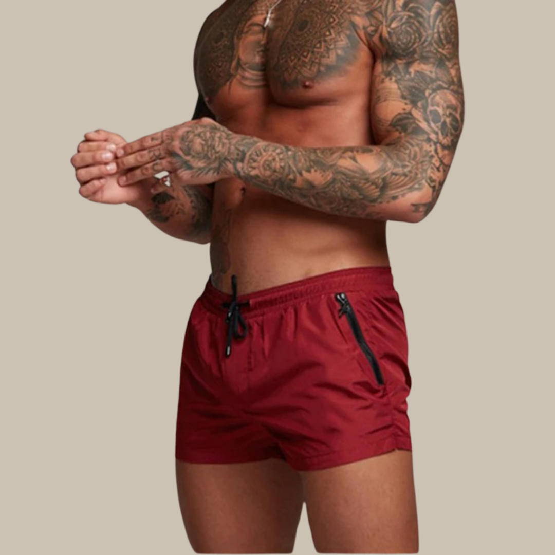 Billy | Men's Stretch Quick-Dry Swim Trunks with Drawstring Waist Cole Hampton