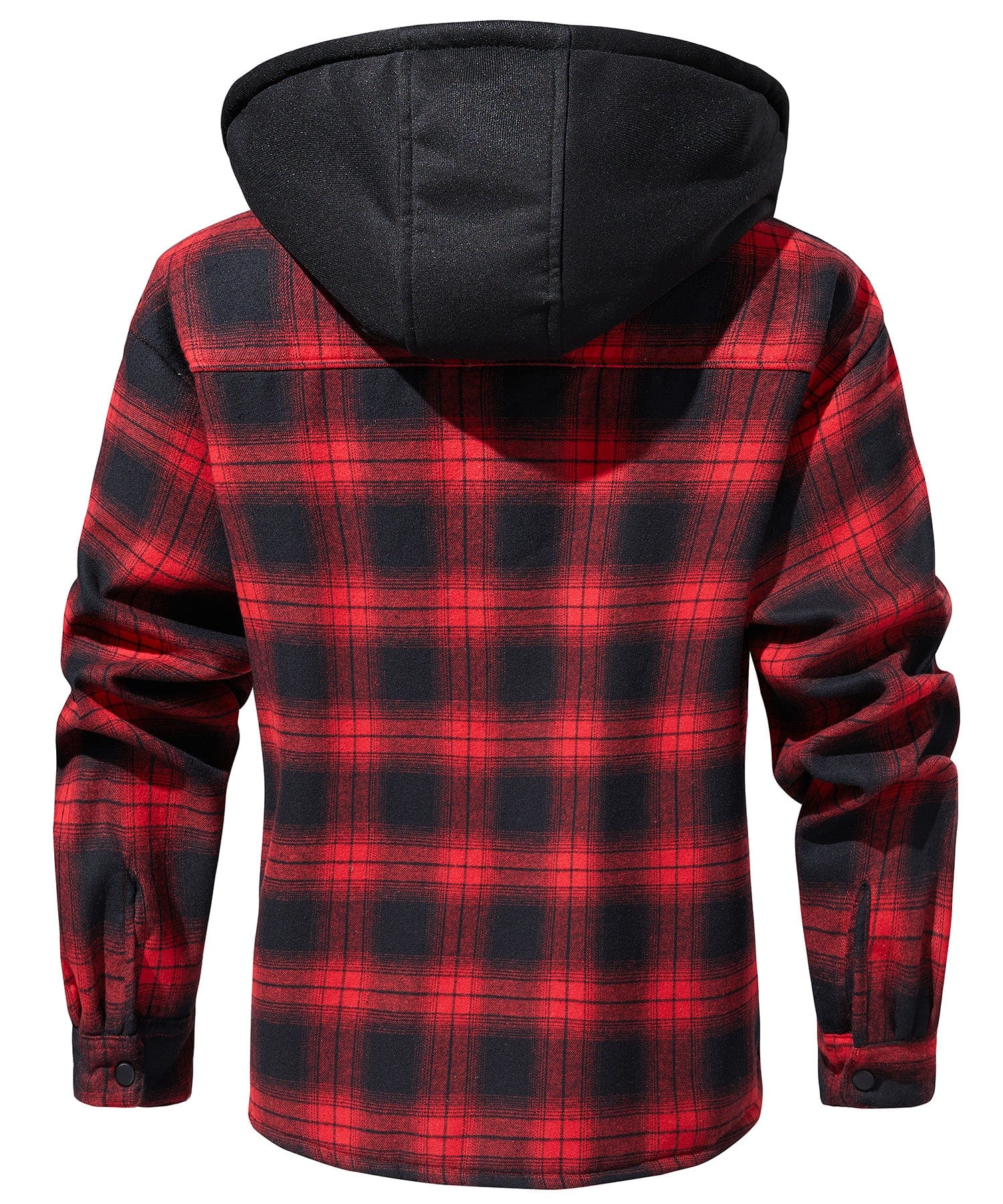 Summit Ridge Flannel Jacket – Men's Sherpa-Lined Flannel Jacket – Hooded Plaid Cole Hampton