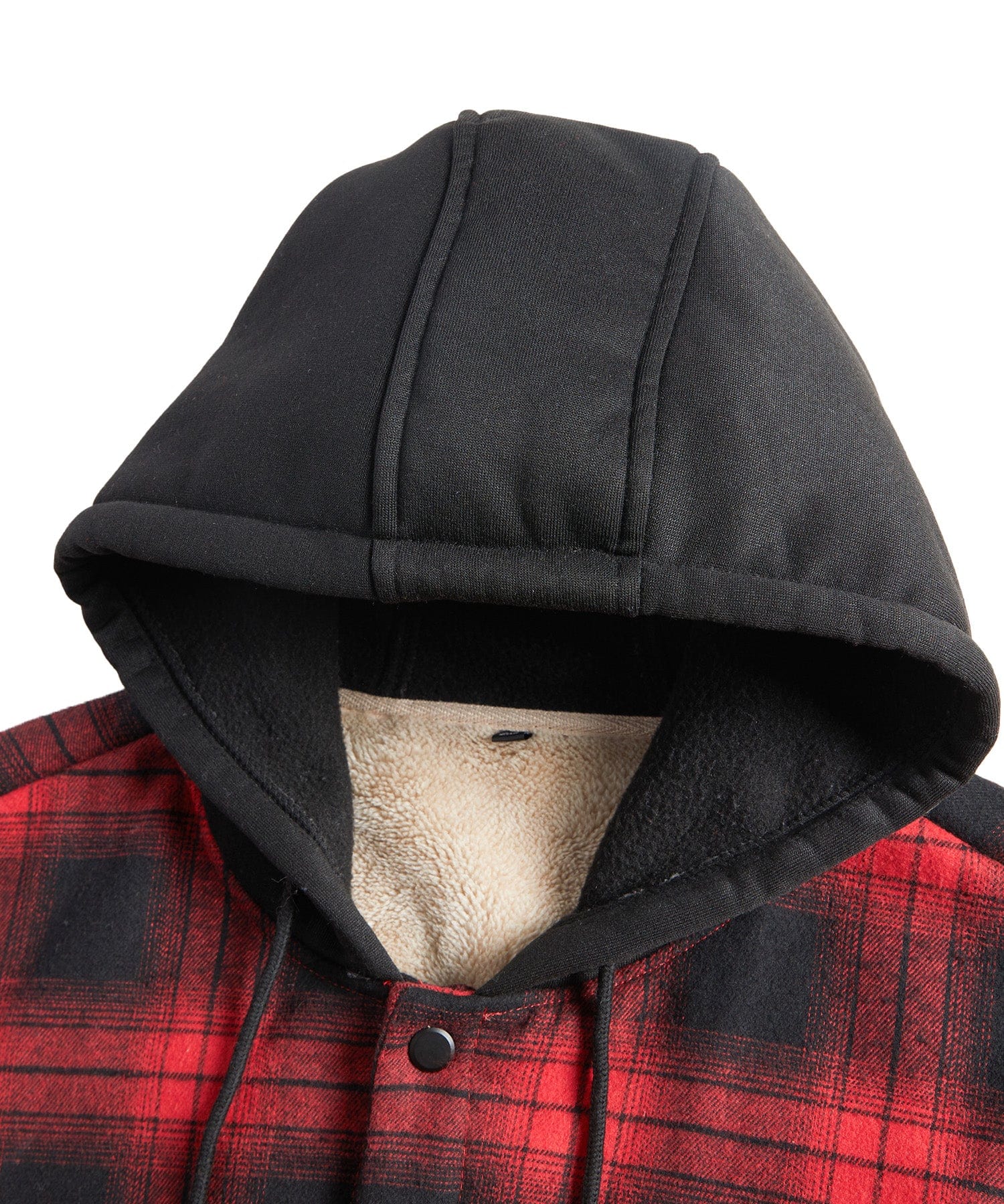 Summit Ridge Flannel Jacket – Men's Sherpa-Lined Flannel Jacket – Hooded Plaid Cole Hampton